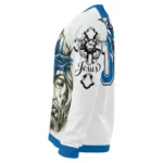 Leeds United Sweater Custom Jesus Tear Blue White Best Selling