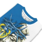 Leeds United Sweater Custom Jesus Tear Blue White Best Selling