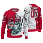 Liverpool Sweater Customized Jesus Tear Red White Best Selling