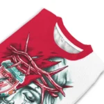 Liverpool Sweater Customized Jesus Tear Red White Best Selling