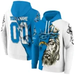 Los Angeles Chargers Hoodie Customized Jesus Tear Blue Best Selling