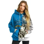Los Angeles Chargers Hoodie Customized Jesus Tear Blue Best Selling