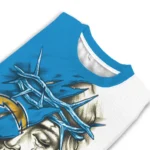 Los Angeles Chargers Sweater Customized Jesus Tear Blue White Best Selling