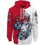 Los Angeles Clippers Hoodie Customized Jesus Tear Red Best Selling