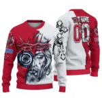 Los Angeles Clippers Sweater Customized Jesus Tear Red White Best Selling