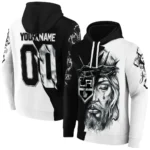 Los Angeles Kings Hoodie Personalized Jesus Tear Black Best Selling