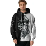 Los Angeles Kings Hoodie Personalized Jesus Tear Black Best Selling