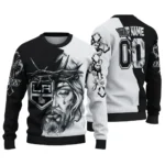 Los Angeles Kings Sweater Personalized Jesus Tear Black White Best Selling
