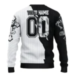 Los Angeles Kings Sweater Personalized Jesus Tear Black White Best Selling