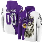 Los Angeles Lakers Hoodie Personalized Jesus Tear Purple Best Selling