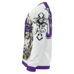 Los Angeles Lakers Sweater Personalized Jesus Tear Purple White Best Selling