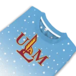 Louisiana Monroe Warhawks Sweater Custom Winter Football Snoopy Blue White Best Selling