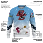 Louisiana Ragin Cajuns Sweater Custom Winter Football Snoopy Blue White Best Selling
