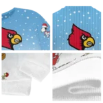 Louisville Cardinals Sweater Customized Winter Football Snoopy Blue White Best Selling