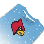 Louisville Cardinals Sweater Customized Winter Football Snoopy Blue White Best Selling