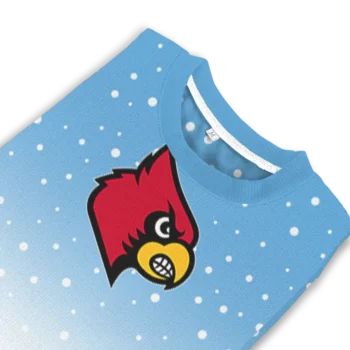 Louisville Cardinals Sweater Customized Winter Football Snoopy Blue White Top Rated
