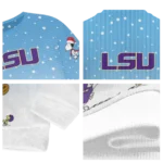 Lsu Tigers Sweater Personalized Winter Football Snoopy Blue White Best Selling