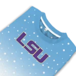 Lsu Tigers Sweater Personalized Winter Football Snoopy Blue White Best Selling