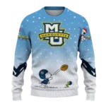 Marquette Golden Eagles Sweater Personalized Winter Football Snoopy Blue White Best Selling
