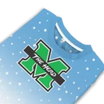 Marshall Thundering Herd Sweater Custom Winter Football Snoopy Blue White Best Selling