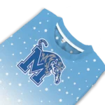 Memphis Tigers Sweater Custom Winter Football Snoopy Blue White Best Selling