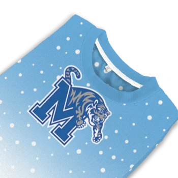 Memphis Tigers Sweater Custom Winter Football Snoopy Blue White Top Rated