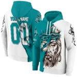Miami Dolphins Hoodie Custom Jesus Tear Aqua Best Selling