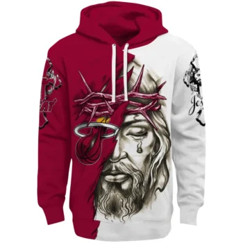 Miami Heat Hoodie Customized Jesus Tear Red Best Selling