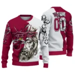 Miami Heat Sweater Customized Jesus Tear Red White Best Selling