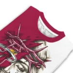 Miami Heat Sweater Customized Jesus Tear Red White Best Selling