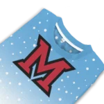 Miami Redhawks Sweater Customized Winter Football Snoopy Blue White Best Selling