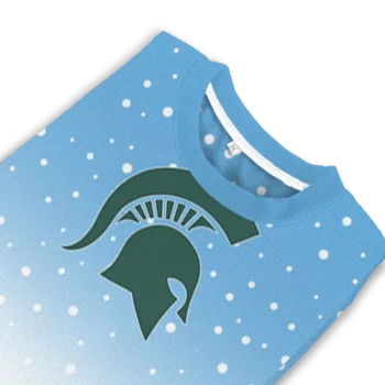 Michigan State Spartans Sweater Personalized Winter Football Snoopy Blue White Top Rated