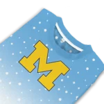 Michigan Wolverines Sweater Custom Winter Football Snoopy Blue White Best Selling