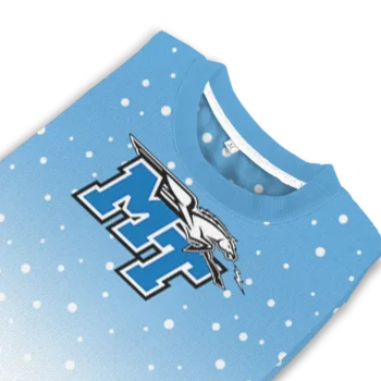 Middle Tennessee Blue Raiders Sweater Custom Winter Football Snoopy Blue White Top Rated