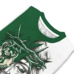 Milwaukee Bucks Sweater Custom Jesus Tear Green White Best Selling