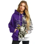 Minnesota Vikings Hoodie Customized Jesus Tear Purple Best Selling