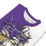 Minnesota Vikings Sweater Customized Jesus Tear Purple White Best Selling