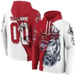 Montreal Canadiens Hoodie Customized Jesus Tear Red Best Selling
