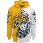 Nashville Predators Hoodie Personalized Jesus Tear Gold Best Selling
