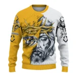 Nashville Predators Sweater Personalized Jesus Tear Gold White Best Selling