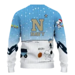 Navy Midshipmen Sweater Customized Winter Football Snoopy Blue White Best Selling