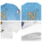 Navy Midshipmen Sweater Customized Winter Football Snoopy Blue White Best Selling