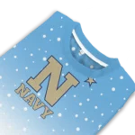 Navy Midshipmen Sweater Customized Winter Football Snoopy Blue White Best Selling
