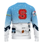 Nc State Wolfpack Sweater Personalized Winter Football Snoopy Blue White Best Selling