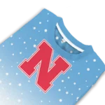 Nebraska Cornhuskers Sweater Custom Winter Football Snoopy Blue White Best Selling