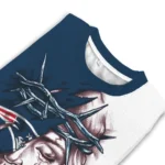 New England Patriots Sweater Personalized Jesus Tear Blue White Best Selling