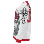 New Jersey Devils Sweater Custom Jesus Tear Red White Best Selling