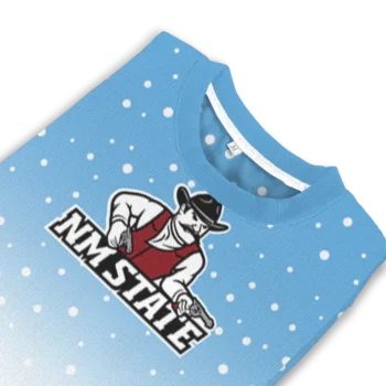 New Mexico State Aggies Sweater Personalized Winter Football Snoopy Blue White Top Rated