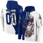 New York Giants Hoodie Customized Jesus Tear Blue Best Selling