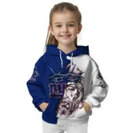 New York Giants Hoodie Customized Jesus Tear Blue Best Selling